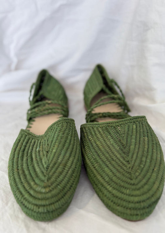 Zapato trenzado - Verde