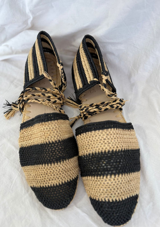 Zapato trenzado - Negro/Natural