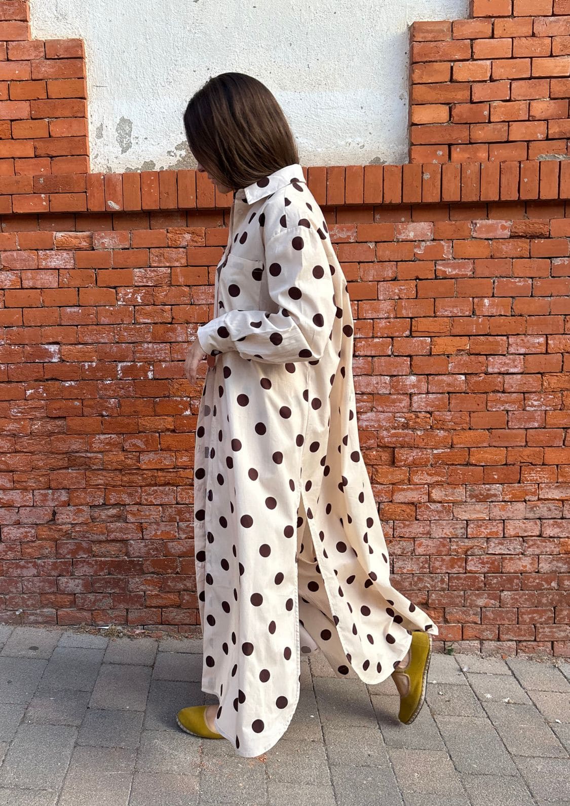 Vestido camisero Vivian - Beige