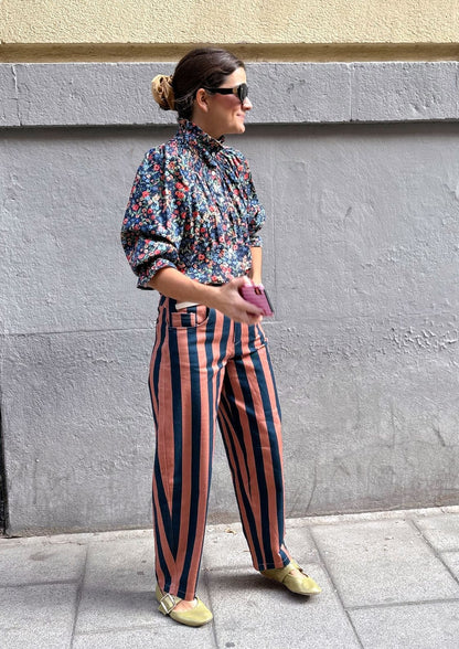 Pantalón Copenhague - Marino/Salmon