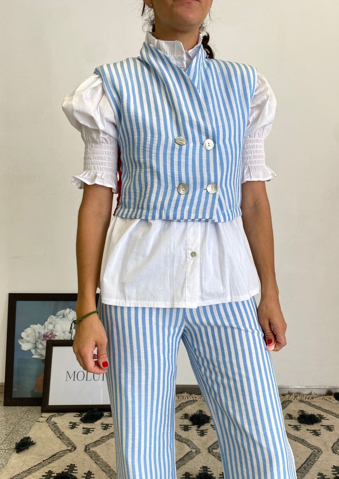 Pantalón Faro - Azul Rayas