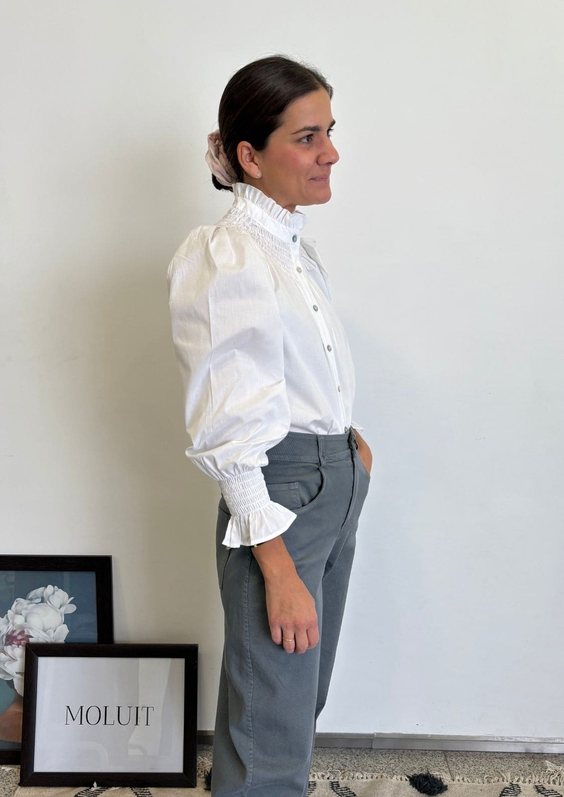 Blusa Milán - Blanco Manga larga