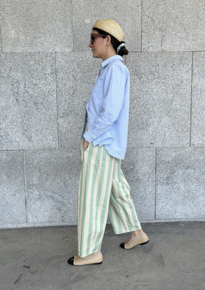 Pantalón Bloom - Verde/Beige