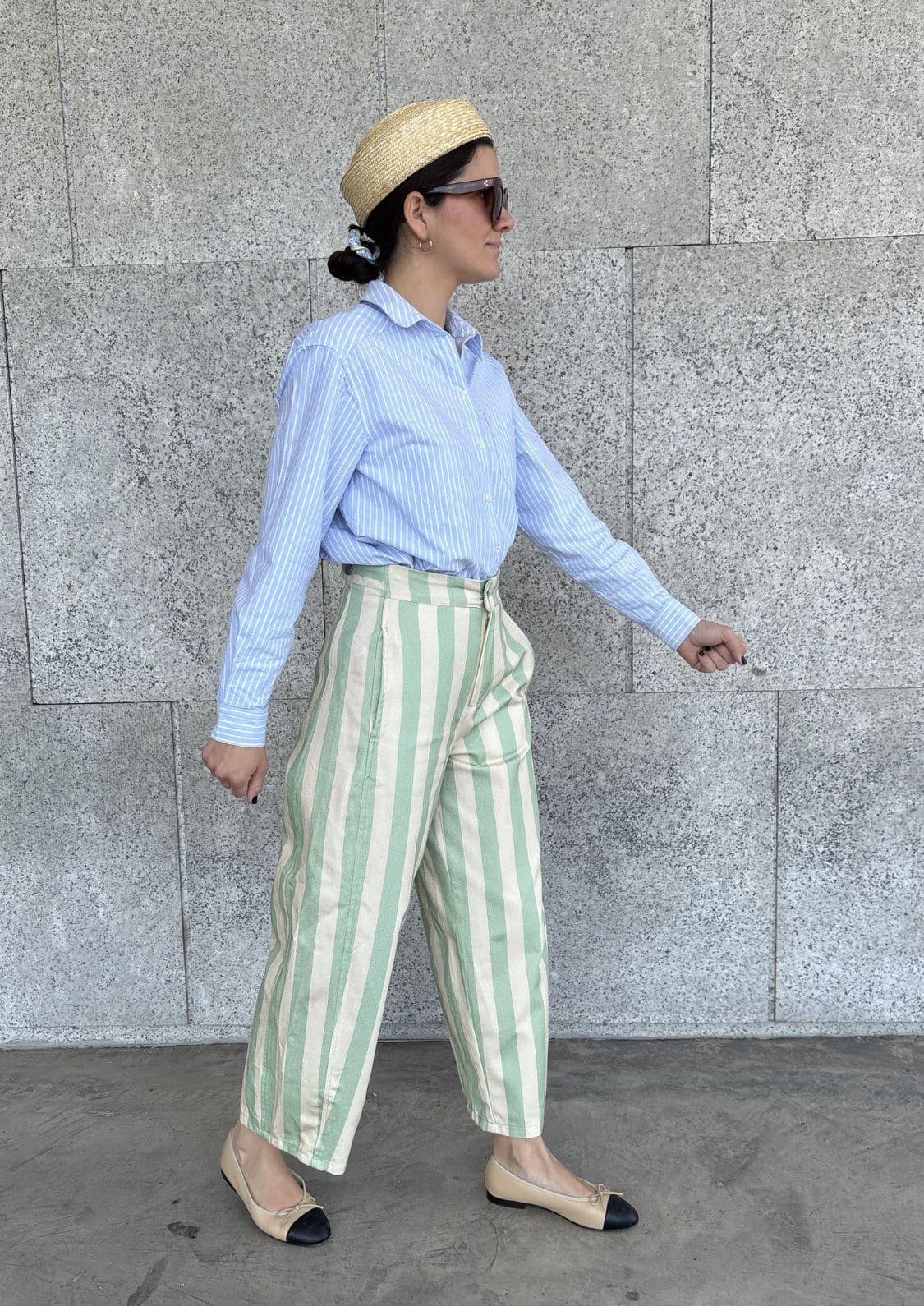 Pantalón Bloom - Verde/Beige