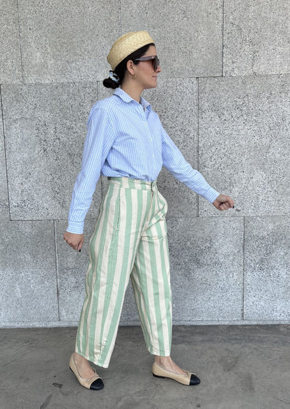 Pantalón Bloom - Verde/Beige