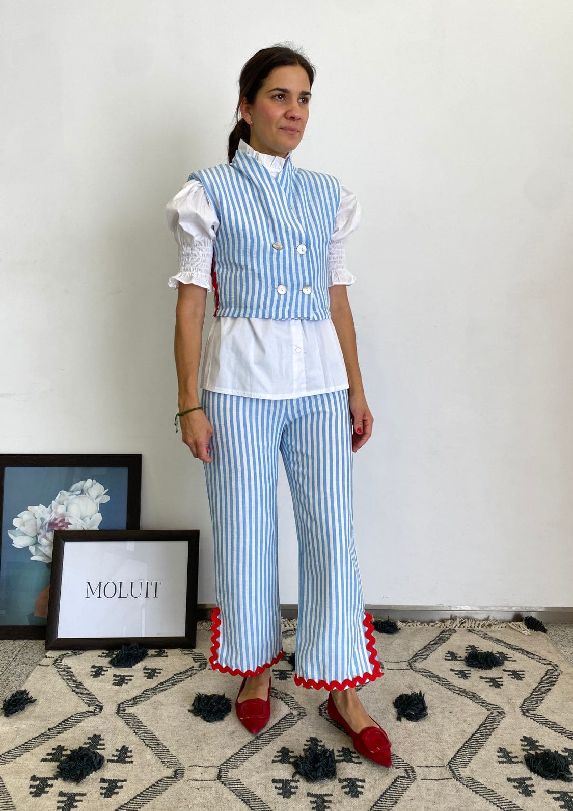 Pantalón Faro - Azul Rayas