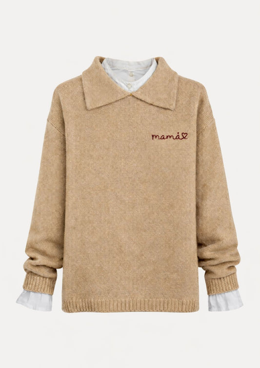 Jersey beige - Mamá