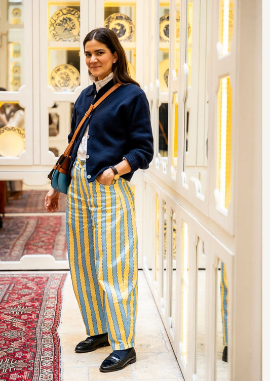 Pantalón Nube - Azul/Amarillo