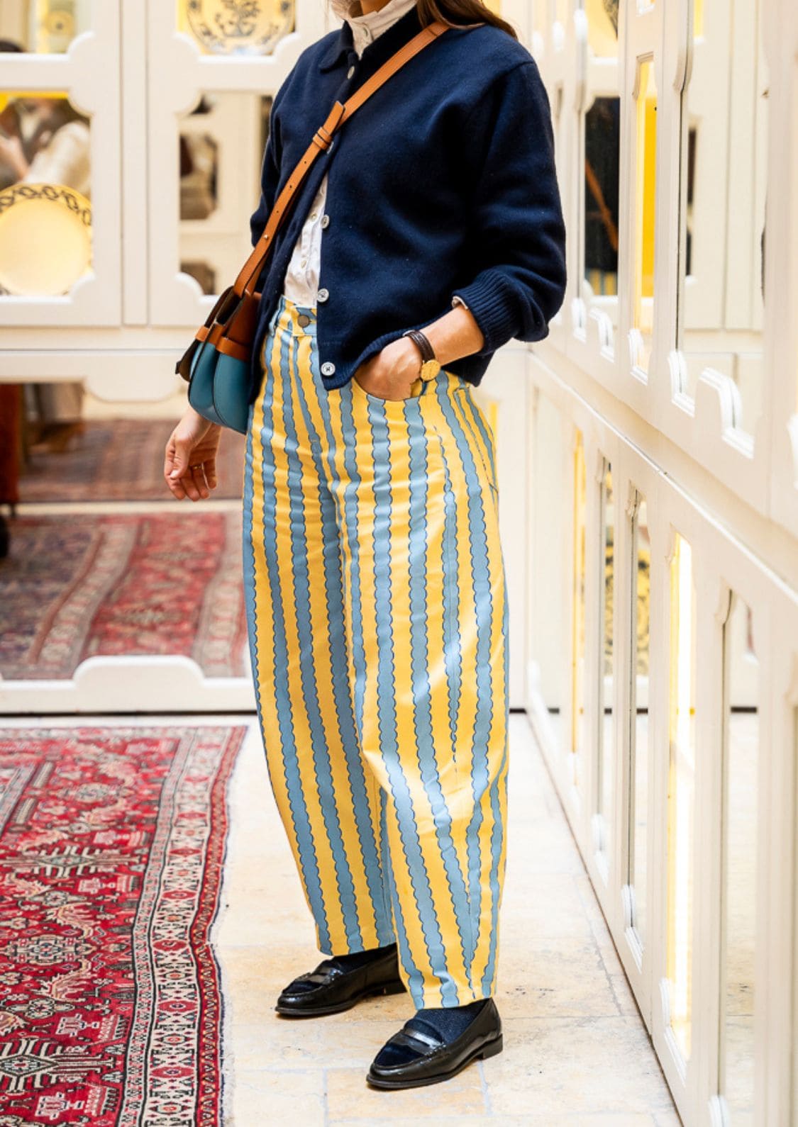 Pantalón Nube - Azul/Amarillo