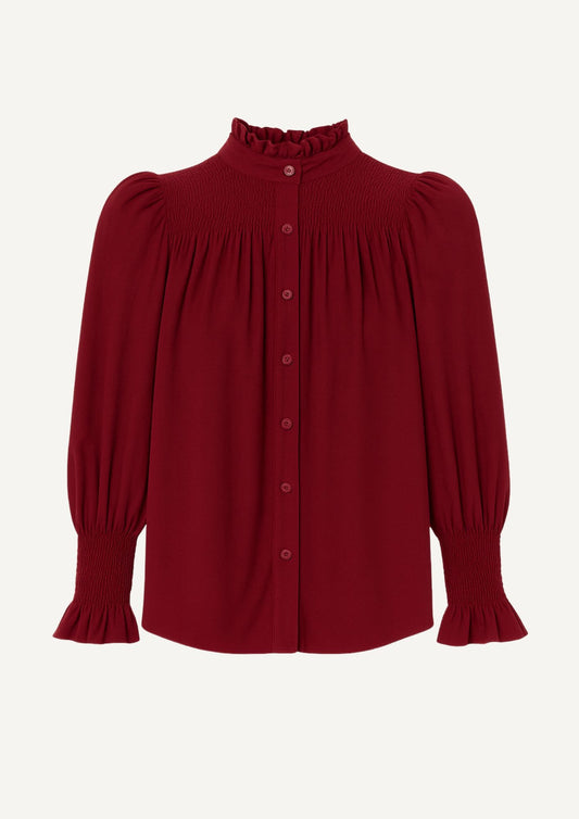 Blusa Milán - Burdeos