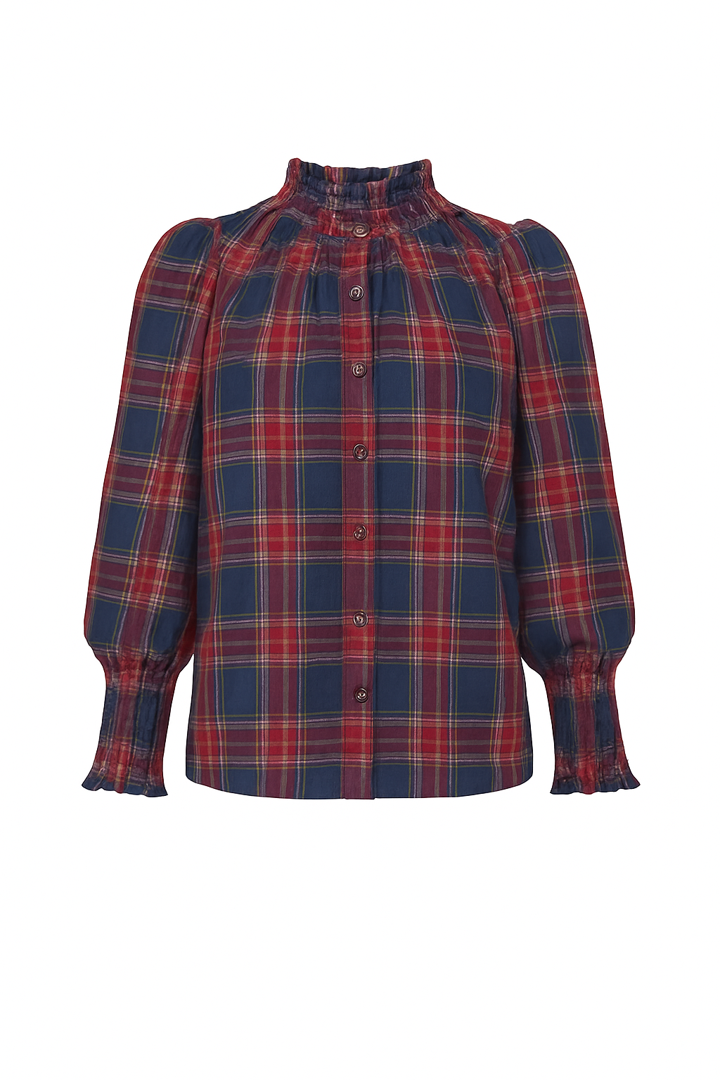 Blusa Milán - Tartán Azul