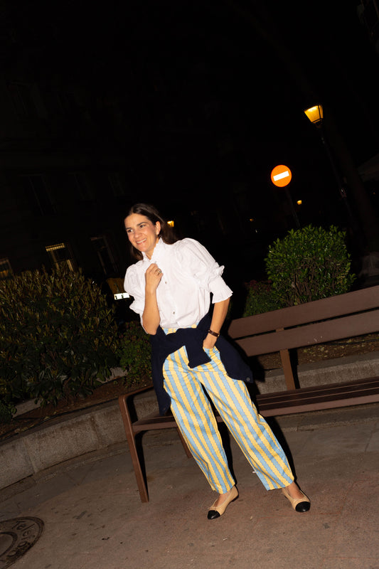 Pantalón Nube - Azul/Amarillo