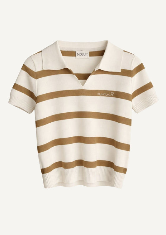 Polo Rayas Beige - Mamá