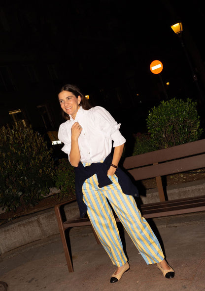 Pantalón Nube - Azul/Amarillo