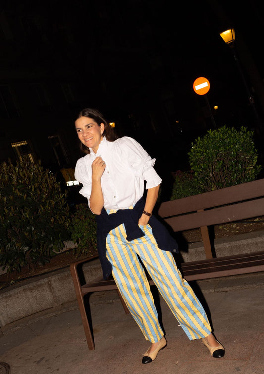 Pantalón Nube - Azul/Amarillo